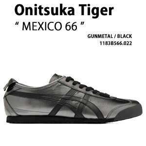 Onitsuka Tiger �I�j�c�J�^�C�K�[ �X�j�[�J�[ MEXICO 66 1183B566.022 �V���[�Y ���L�V�R66 GUNMETAL BLACK �K�����^�� �u���b�N �����Y ���f�B�[�X