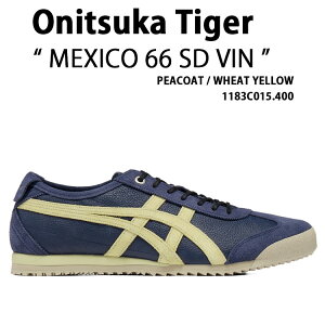 Onitsuka Tiger �I�j�c�J�^�C�K�[ �X�j�[�J�[ MEXICO 66 SD VIN 1183C015.400 �V���[�Y ���L�V�R66SD �r���e�[�W NAVY YELLOW �l�C�r�[ �C�G���[ �����Y ���f�B�[�X