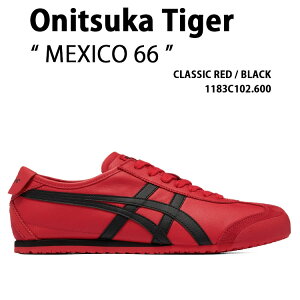 Onitsuka Tiger �I�j�c�J�^�C�K�[ �X�j�[�J�[ MEXICO 66 1183C102.600 �V���[�Y ���L�V�R66 RED BLACK ���b�h �u���b�N �����Y ���f�B�[�X