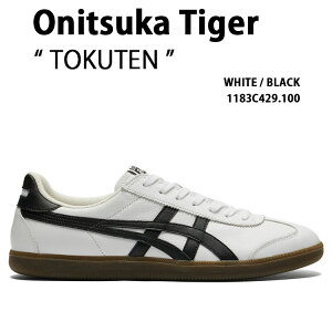 Onitsuka Tiger �I�j�c�J�^�C�K�[ �X�j�[�J�[ TOKUTEN �V���[�Y �g�N�e�� ���U�[�A�b�p�[ WHITE BLACK �z���C�g �u���b�N �����Y ���f�B�[�X 1183C429.100