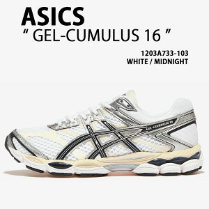 asics �A�V�b�N�X �X�j�[�J�[ GEL-CUMULUS 16 WHITE MIDNIGHT 1203A733-103 �V���[�Y �Q���L�������X16 �z���C�g �~�b�h�i�C�g �����j���O�V���[�Y ���b�V�� �����Y ���f�B�[�X