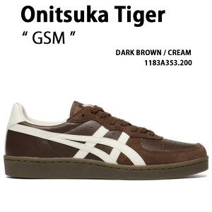 Onitsuka Tiger �I�j�c�J�^�C�K�[ �X�j�[�J�[ GSM DARK BROWN CREAM 1183A353.200 �V���[�Y �W�[�G�X�G�� �_�[�N�u���E�� �N���[�� �����Y �j���p