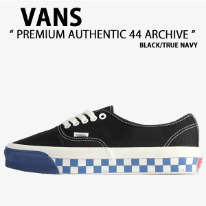VANS �o���Y �X�j�[�J�[ PREMIUM AUTHENTIC 44 ARCHIVE BLACK TRUE NAVY VN000EK4Z0V �v���~�A�� �I�[�Z���e�B�b�N 44 �A�[�J�C�u �u���b�N �g�D���[ �l�C�r�[ �j���p �����p