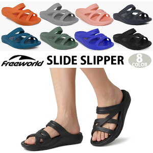 Freeworld �T���_�� �R���t�H�[�g�T���_�� ���f�B�[�X�T���_�� SLIDE SLIPPER FW-102K �t���[���[���h �X���C�h�T���_�� ���J�o���[�T���_�� ��̌^ ��̌`�� �����b�N�X�T���_�� �A�[�`�T�|�[�g ��