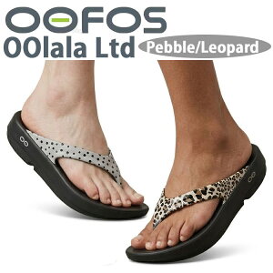 OOFOS �E�[�t�H�X ���f�B�[�X�T���_�� ���J�o���[�T���_�� Oolala Ltd LEOPARD PEBBLE �E�[���� �R���t�H�[�g�T���_�� ��̌^�T���_�� �q���E�� ���I�p�[�h �؃u�� ���ʖ͗l �Ռ��z�� ��J�� ���