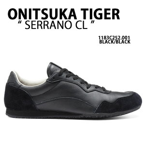 Onitsuka Tiger �I�j�c�J�^�C�K�[ �X�j�[�J�[ SERRANO CL BLACK 1183C252.001 �V���[�Y �Z���[�m ���X�j�[�J�[ ���U�[ �����g�[�� �V���v�� �����Y �E�B�����Y