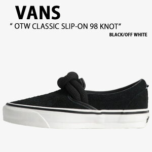 VANS �o���Y �V���[�Y OTW CLASSIC SLIP-ON 98 KNOT BLACK OFF WHITE VN000Y1D2BO OTW �N���V�b�N �X���b�|�� 98 �m�b�g �u���b�N �I�t �z���C�g �j���p �����p