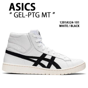 ASICS �A�V�b�N�X �X�j�[�J�[ GEL-PTG MT 1201A524-101 �V���[�Y �Q���s�[�e�B�[�W�[MT �n�C�J�b�g �o�X�P�b�g WHITE BLACK �����Y ���f�B�[�X