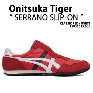 Onitsuka Tiger �I�j�c�J�^�C�K�[ �X�j�[�J�[ SERRANO SLIP-ON 1183C615.600 CLASSIC RED WHITE �V���[�Y �Z���[�m �X���b�|�� �N���V�b�N ���b�h �z���C�g ����X�j�[�J�[ �y�� �����Y ���f�B�[�X �j���p ����