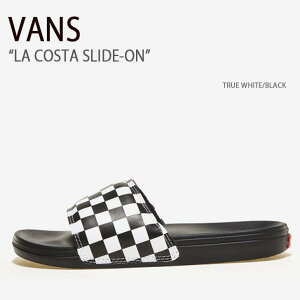 VANS �o���Y �T���_�� LA COSTA SLIDE-ON TRUE WHITE BLACK �R�X�^�X���C�h�I�� �g�D���[�z���C�g �u���b�N ���@���Y �V���[�Y �����Y ���f�B�[�X �j�����p �j���p �����p VN0A5HF527I