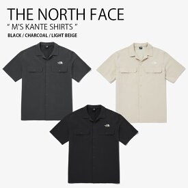 THE NORTH FACE ノースフェイス カジュアルシャツ M'S KANTE SHIRTS カンテ シャツ ナイロンシャツ 半袖 ロゴ カジュアル ストリート アウトドア ブラック グレー ベージュ メンズ レディース 男性用 女性用 男女共用 NH8SQ02A/B/C【中古】未使用品