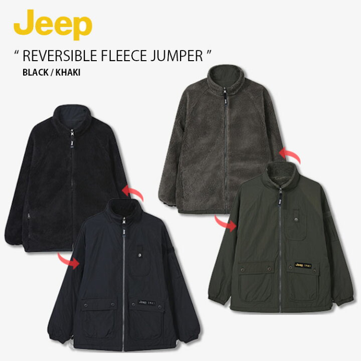 楽天市場】Jeep ジープ フリースジャケット REVERSIBLE FLEECE JUMPER 