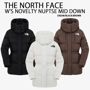 THE NORTH FACE m[XtFCX fB[X _EWPbg W'S NOVELTY NUPTSE MID DOWN JACKET kvV_E Ђ_E ~h CREAM BLACK BROWN t[hO NJ1DQ94K/J/L