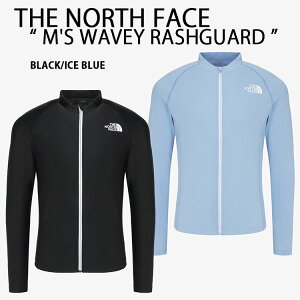 THE NORTH FACE m[XtFCX bVK[h M'S WAVEY RASHGUARD WbvAbvbVK[h UVJbg ⊴f BLACK BLUE XCEFA S JWA }X|[c Y fB[X NJ5JR03A/B