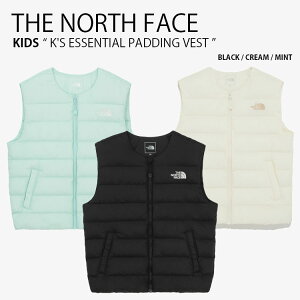 THE NORTH FACE m[XtFCX LbY pfBOxXg K'S ESSENTIAL PADDING VEST GbZV pfBO xXg WPbg N[lbN S JWA Xg[g ubN AC{[ O