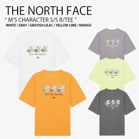 THE NORTH FACE ノースフェイス Tシャツ M’S CHARACTER S/S R/TEE キャラクター ショートスリーブ ラウンドネック ティーシャツ 半袖 カットソー ロゴ カジュアル ストリート キャンプ メンズ レディース 男性用 女性用 男女共用 NT7UR09A/B/C/D/E【中古】未使用品