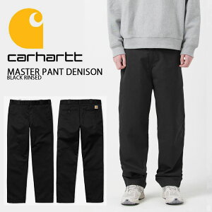 CARHARTT �J�[�n�[�g �p���c �����O�p���c MASTER PANT DENISON BLACK RINSED �}�X�^�[�p���c �f�j�\�� ���[�N�p���c �u���b�N�����X �����b�N�X�e�[�p�[�h�t�B�b�g �����Y ���f�B�[�X CA24FWPACH 00692002