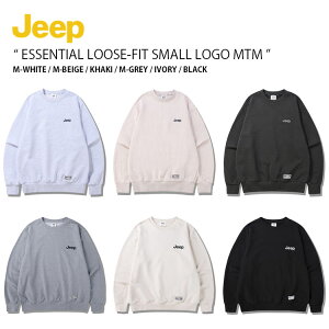 Jeep �W�[�v �X�E�F�b�g ESSENTIAL LOOSE FIT SMALL LOGO MTM �G�b�Z���V���� ���[�Y�t�B�b�g �X���[�����S �}���c�[�}�� �X�E�F�b�g�V���c ���� �g���[�i�[ �v���I�[�o�[ ���S �J�W���A�� �X�g���[�g 