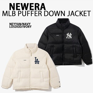 NEWERA �j���[�G�� �_�E���W���P�b�g AP MLB PUFFER DOWN JACKET DJ54 �h�W���[�X LOSDOD IVORY / �����L�[�X NEYYAN BLACK �x�[�V�b�N �V���v�� �����Y ���f�B�[�X 14742025 14742024