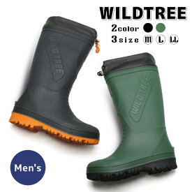 レインブーツ メンズ 長靴 ロングブーツ WILDTREE HM052