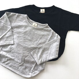 Tシャツ キッズ 子供服 トップス ジュニア 無地カットソー ロングTシャツ 男の子 女の子