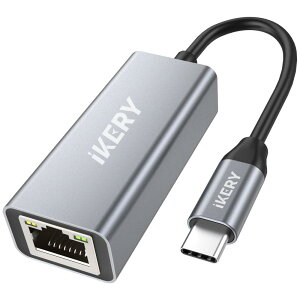 IKERY LLANA_v^[ usb-c C[TlbgA_v^[ Type-C lan ϊA_v^1000Mbps  RJ45 MKrbgC[Tlbg LAN P[u ϊ MacBook, iPad Pro, iMacȂǂɑΉ