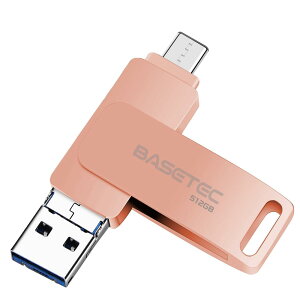 BASETEC USB X}zp 3in1 tbVhCu Lightnin/Type-C/USB3.0 PC p\R f[^] iphonef[^ڍs iOS/Android/MacΉ (sN, 512, GB)