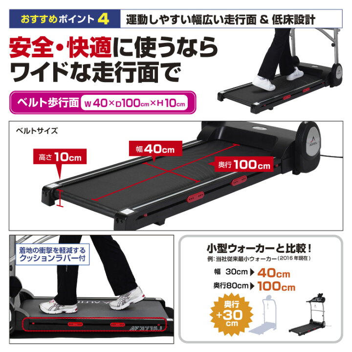 楽天市場】【期間限定エントリーでポイント5倍】ウォーキングマシン 1 