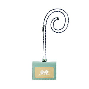 TANOSEE 【お徳用セット】 TANOSEE 合皮製ネームカードホルダー 2つ折りタイプ ブルー 1個 【×2セット】 【お徳用 まとめ買い お買い得 業務用 割引 セット販売】 日用品雑貨・文房具・手芸 文房