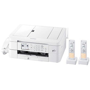 【BROTHER ブラザー工業】 事務用品 文具 プリンター機器 ブラザー工業 A4インクジェット複合機 (FAX / 電話機 / 子機2台 / Wi-Fi / 自動両面印刷 / スマホ・タブレット接続 / ADF / レーベル印刷) MF