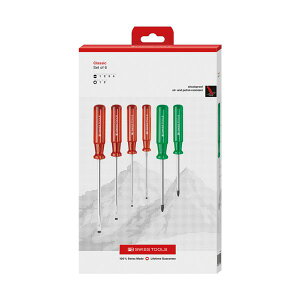 PB SWISS TOOLS �s�[�r�[�X�C�X�c�[���Y 6�{�g �N���V�b�N�n���h�� �h���C�o�[�Z�b�g �}�C�i�X�E�|�W�h���C�u �y�[�p�[�{�b�N�X�� 1568.CBB