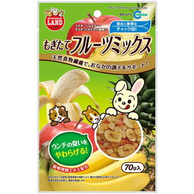 マルカン もぎたてフルーツミックス 70g ウサギフード 【×10セット】 【お徳用 まとめ買い お買い得 業務用 割引 セット販売】 【 ペットフード ・ ペット用品 うさぎ ハムスター もるもっと ペットフード 遊び PET グッズ 】