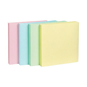 TANOSEE 【お徳用セット】 TANOSEE ふせん 75×75mm 4色混色 1パック (10冊) 【×5セット】 【お徳用 まとめ買い お買い得 業務用 割引 セット販売】 日用品雑貨・文房具・手芸 文房具・事務用品 文