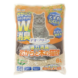 【セット販売 お買い得 値引 まとめ売り】 デオフリー 強力消臭 おからと木の猫砂 6L【×3セット】 (猫砂) ねこ ペット 猫 トイレ トイレ用品 CAT