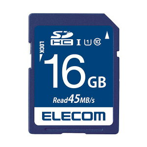 ELECOM �G���R�� �f�[�^����SDHC�J�[�h�iUHS-I U1�j 16GB MF-FS016GU11R 1���y×10�Z�b�g�z �y �Z�b�g�̔� �܂Ƃߔ��� ���� �z �p�\�R�� USB������ SD�J�[�h �������J�[�h �t���b�V�� SD�J�[�h