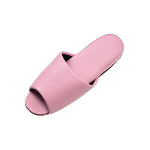 抗菌ビニールレザー調スリッパ (前開き) ピンク 30足 【お徳用 まとめ買い お買い得 業務用 割引 セット販売】 ( 掃除用品 文房具・事務用品 生活雑貨 オフィス用品 日用品雑貨 日用消耗