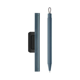 ゼブラノートホルダー付ジェルボールペン ピタン 0.5mm 黒 （軸色：ブルーグレー） P-JJ115-BGR 1本 【×2セット】 【 セット販売 まとめ買い 割引 オフィス 文房具 文具 業務用 オフィス用品 】 文具 オフィス用品 ペン ボールペン