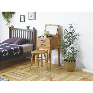 ドレッサー 約 幅40cm 木製 天然木 コンパクト 化粧台 鏡台 バーベル 組立品