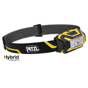 PETZL ぺツル アリア1R ヘッドライト ブラック/イエロー 450ルーメン E069CA00