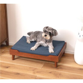 ペットベッド 約W60×D40×H15cm ブラウン 要組立品 犬 ペット 犬用 ペット用品 DOG