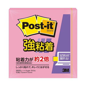 3M ポスト・イット 強粘着ノート75×75mm トロピカルピンク 654SS-RO 1セット (10冊) 【×5セット】 【お徳用 まとめ買い お買い得 業務用 割引 セット販売】 日用品雑貨・文房具・手芸 文房具・