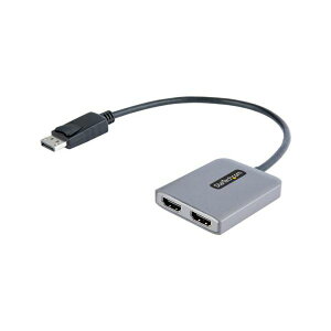 StarTech.com MSTnu / DisplayPort1.4ڑ 2 / 4K60HzHDMI / 30cmP[u / HDMIz MST14DP122HD 1