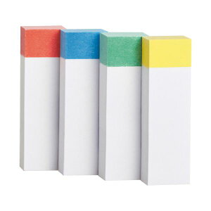 TANOSEE 【お徳用セット】 TANOSEE ふせん 50×15mm 色帯4色 1パック (20冊) 【×10セット】 【お徳用 まとめ買い お買い得 業務用 割引 セット販売】 日用品雑貨・文房具・手芸 文房具・事務用品