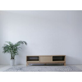 TVボード（ナチュラル） 幅約180cm [完成品 / 脚のみ取付］ インテリア 家具 ローボード テレビ台 テレビ台(木製)