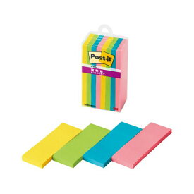 3M スリーエム ポスト ・ イット強粘着ふせんマルチカラー8 【×5セット】 【 セット販売 まとめ買い 割引 オフィス 文房具 文具 業務用 オフィス用品 】 文具 オフィス用品 付箋紙 ポストイット
