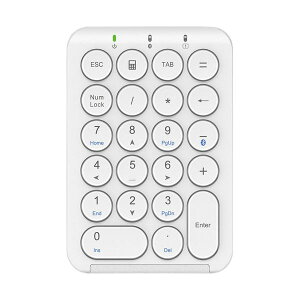 アイクレバーテンキー Bluetooth ホワイト IC-KP08-WH 1個 AV デジタル デジタル家電 PC PC周辺機器 PCアクセサリー PCサプライ・消耗品 家電 パソコン・周辺機器 キーボード・テンキー