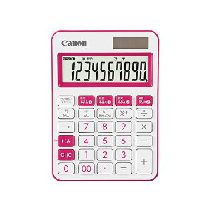 CANON キヤノン カラフル電卓 LS-105WUC-PK ピンク 日用品雑貨・文房具・手芸 文房具・事務用品 文具 オフィス用品 文房具 事務用品 電卓