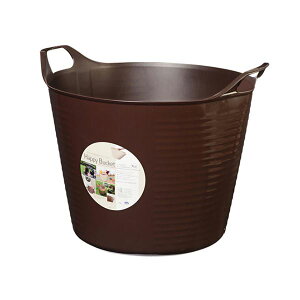 【5セット お徳用セット】 ヒマラヤ化学 ハッピーバケット 丸 Mサイズ チョコブラウン MMT51876X5 【お徳用 まとめ買い お買い得 業務用 割引 セット販売】 ( 掃除用品 文房具・事務用品 生活