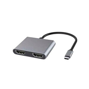 hoco. MY DOCK STATION 4-IN-1 USB-C�ڑ� HDMI×2��ʏo�� (�g���A�~���[�����O)�\�� JTMD-4IN1-H2