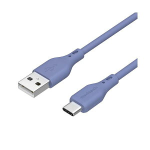 オウルテック Type-Cシリコンケーブル アッシュブルー 1m OWL-CBSAC10-AB 1本 【×3セット】 【お徳用 まとめ買い お買い得 業務用 割引 セット販売】